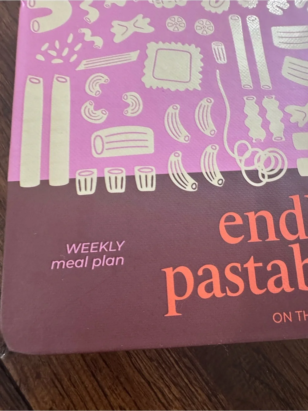 U Style Endless Pastabilities Spiral Meal Planner - Pink & Burgundy
